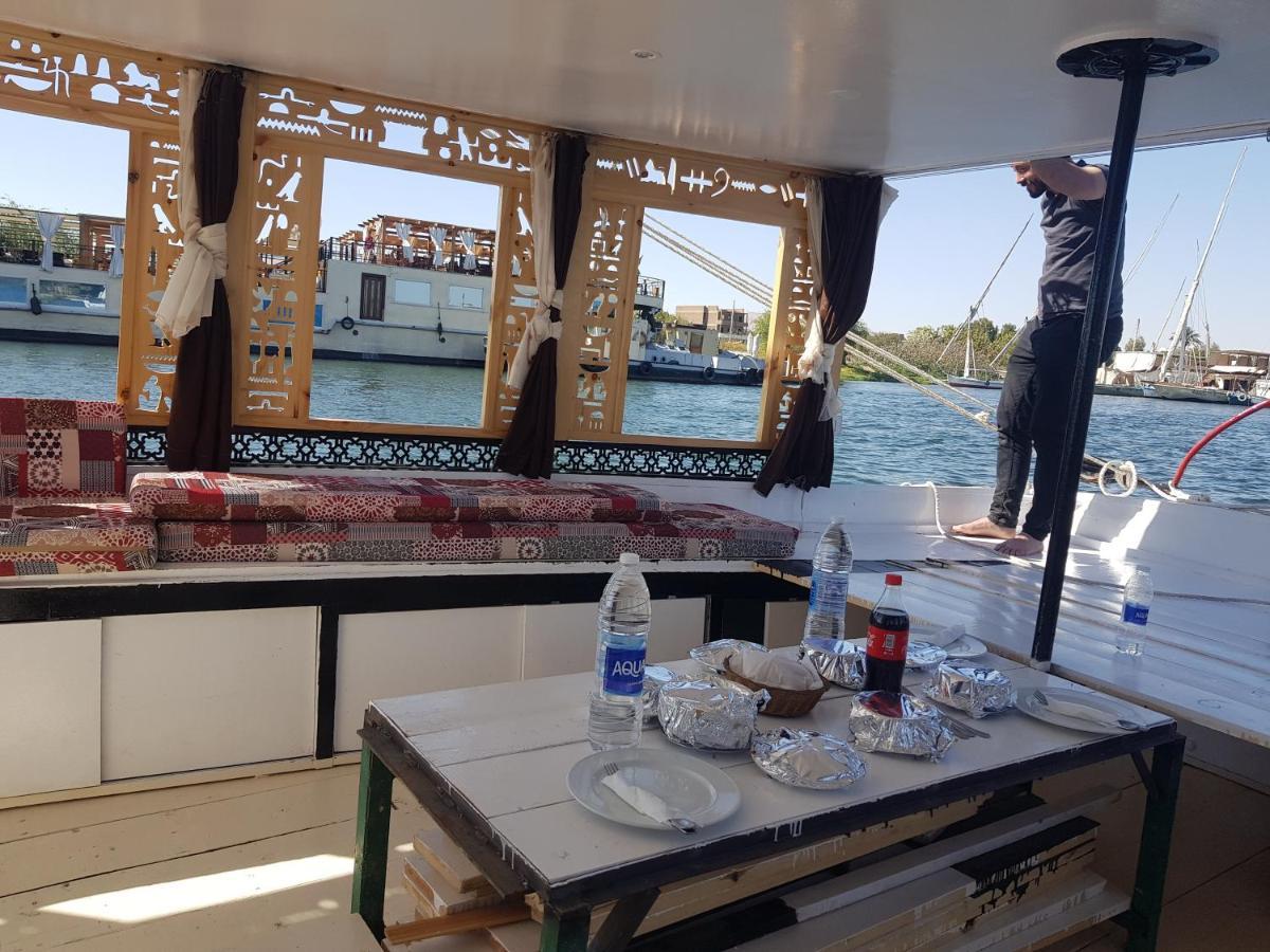 Nile Sunrise Felucca Boat Private Rental Luxor Exteriör bild